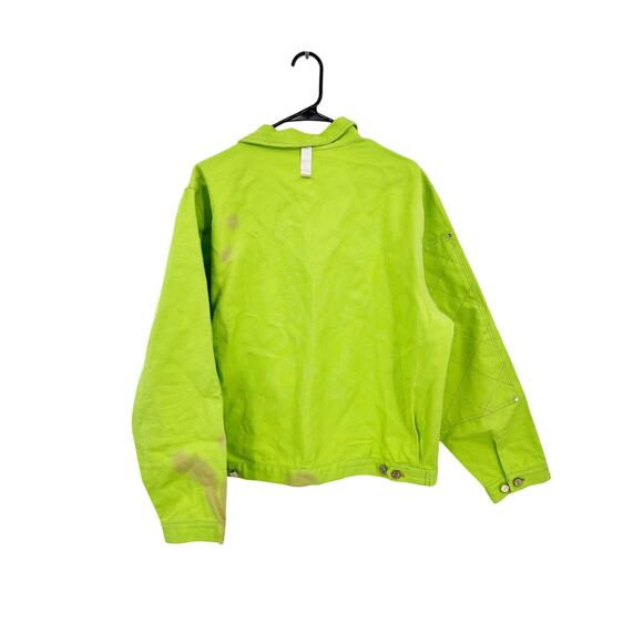 Advisory Board Crystals Abc. 123. Diamond Stitch Harrington Green Jacket Size XL - Picture 3 of 7